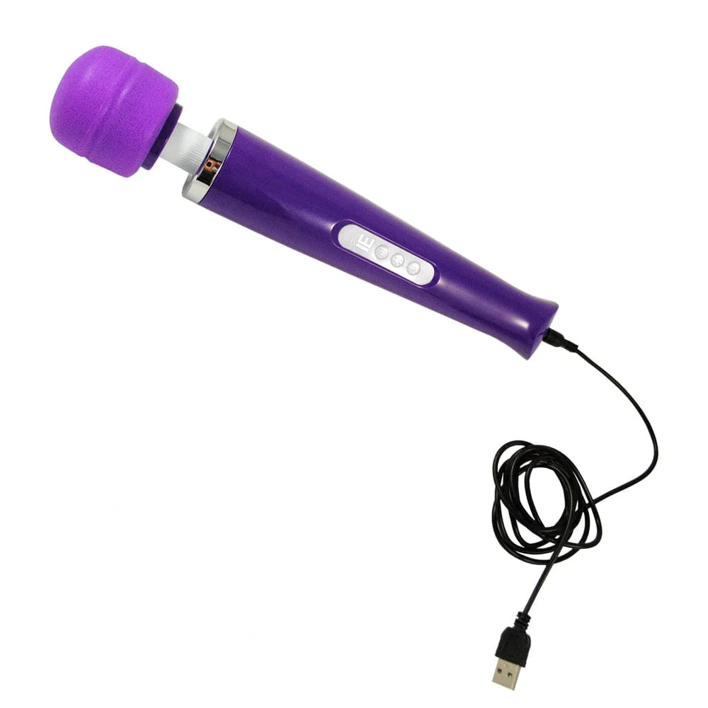 Intimate Essentials Rechargeable Love Wand With 15 Vibration Patterns