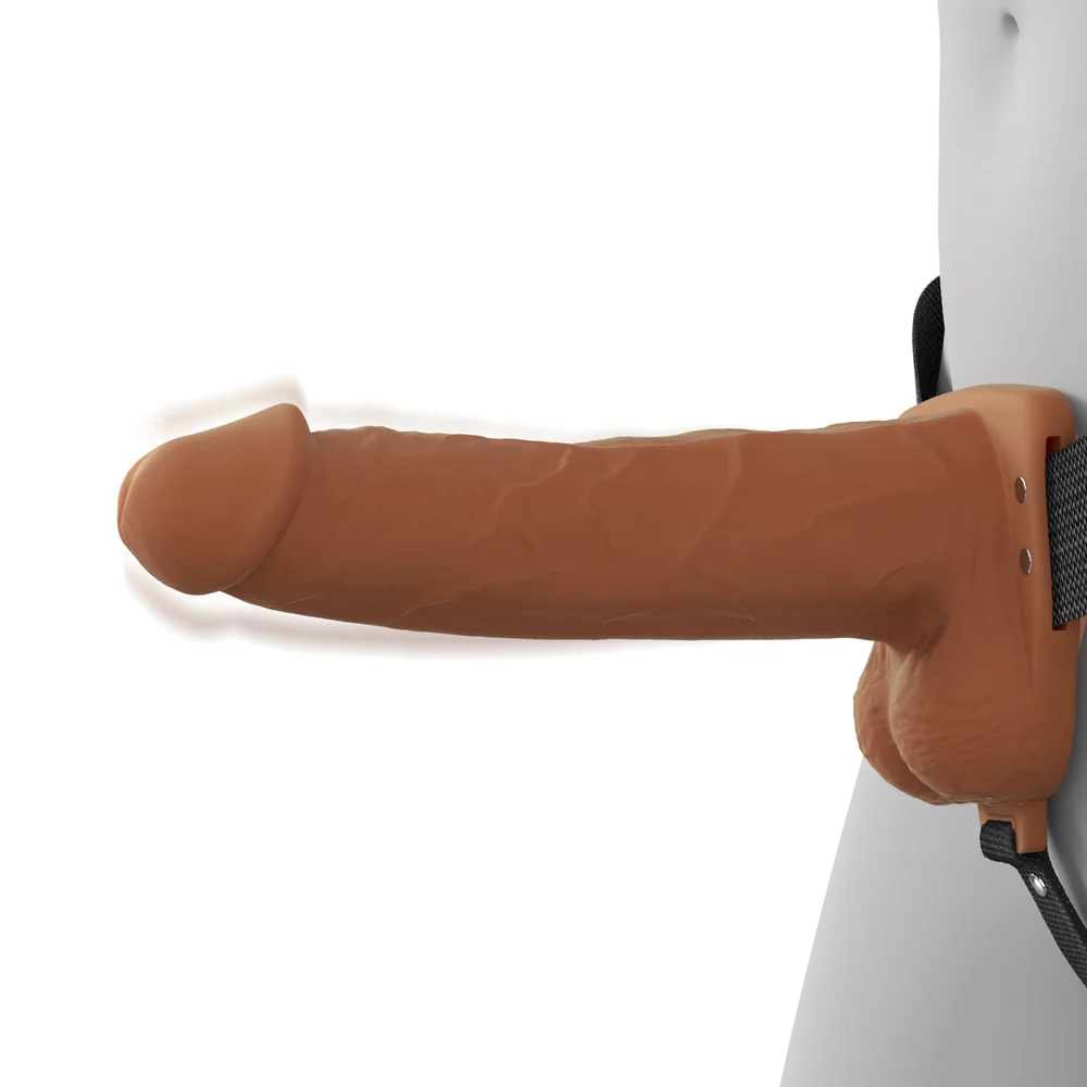Fantasy X-Tensions Elite 7 Inch Vibrating Hollow Silicone Strap-On
