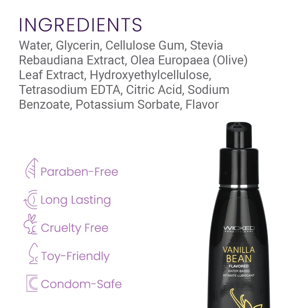 Wicked Aqua Candy Apple Flavored Water-Based Lubricant