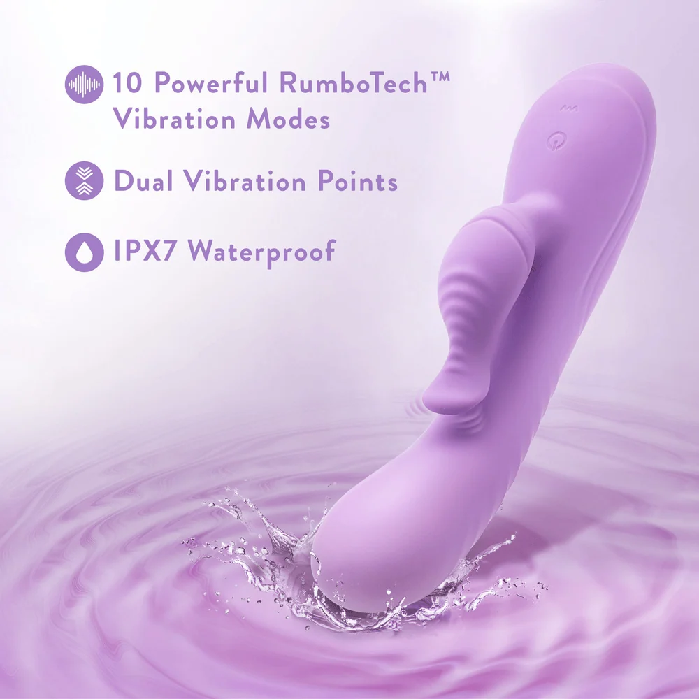 Blush Evelyn Purple Rabbit Vibrator with 10 Vibration Modes