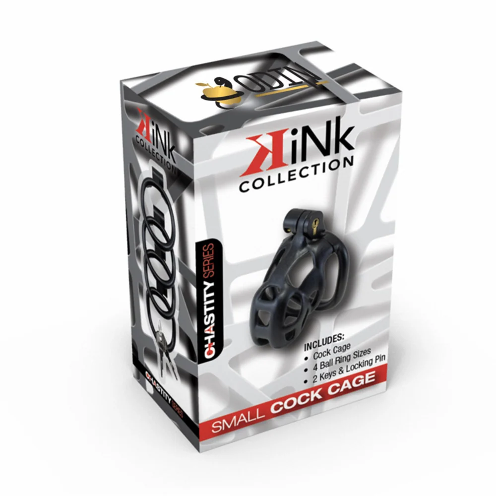 Kink Chastity Series Original Black Locking Cock Cage