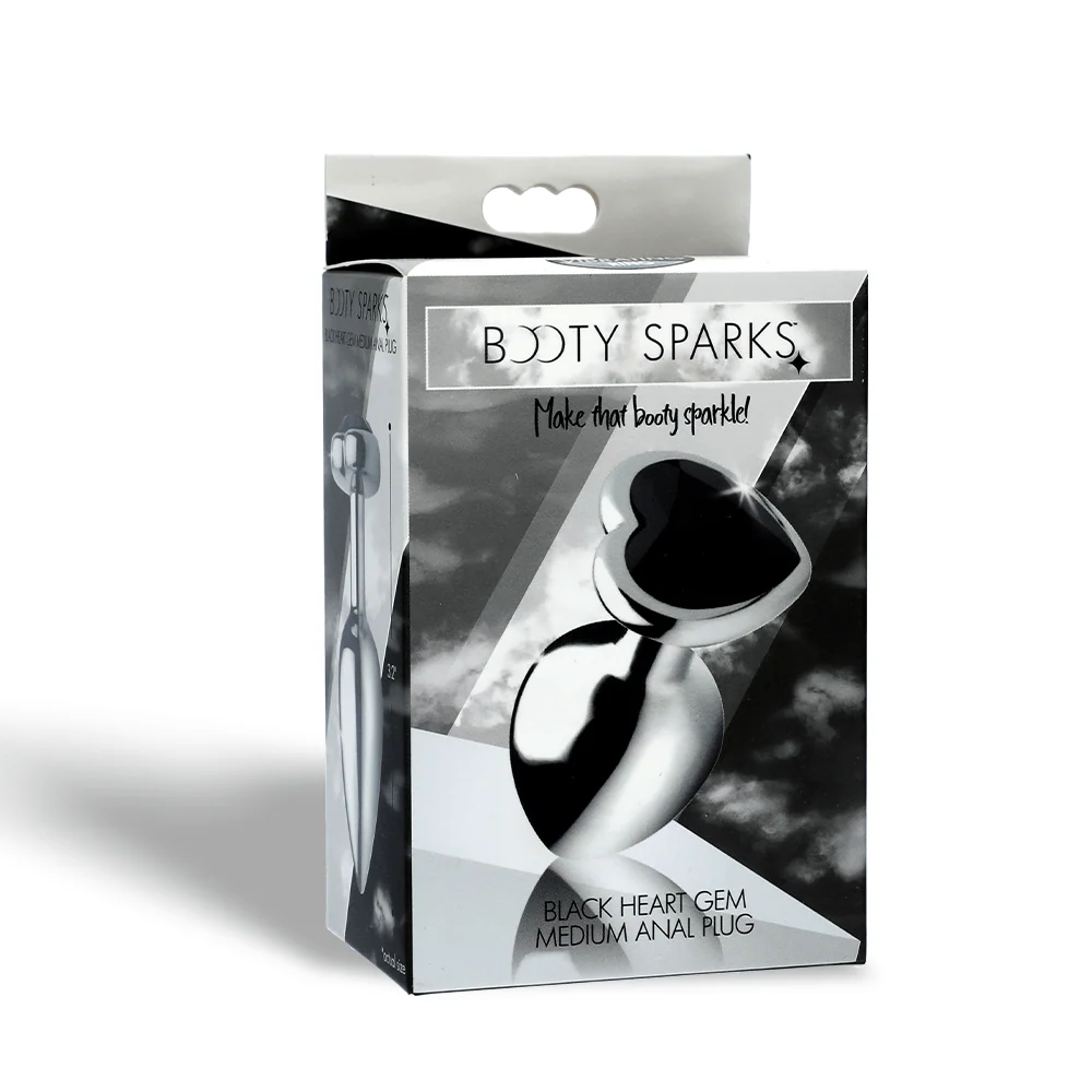 Booty Sparks Heart Gem Anal Plug in Lightweight Aluminum