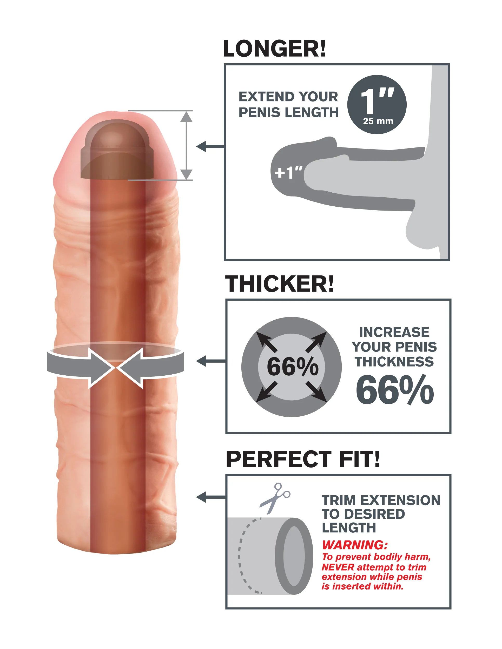 Fantasy X-Tensions Mega 1? Extension Enhancer with 66% Girth