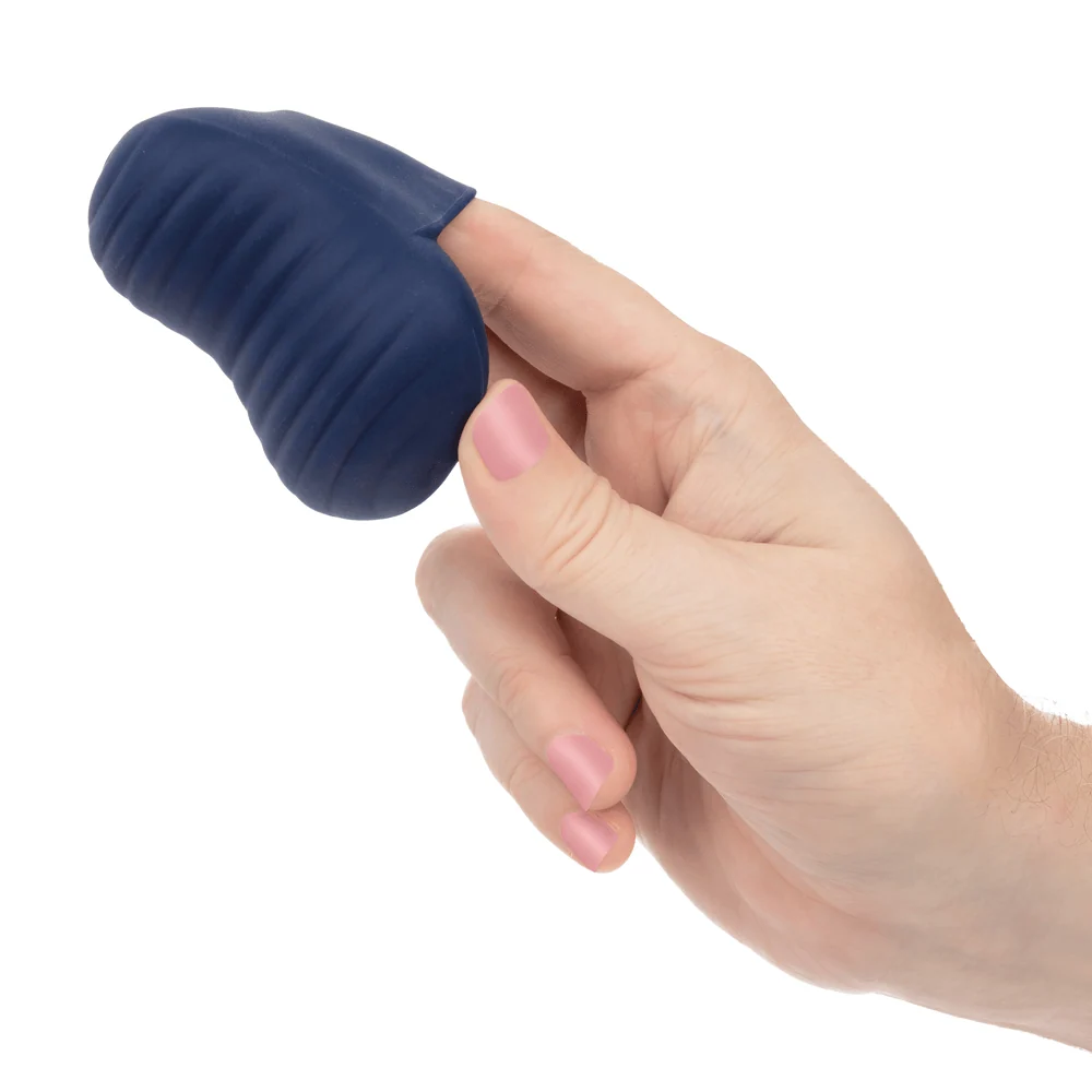 Cashmere Dual Finger Massager in Liquid Silicone