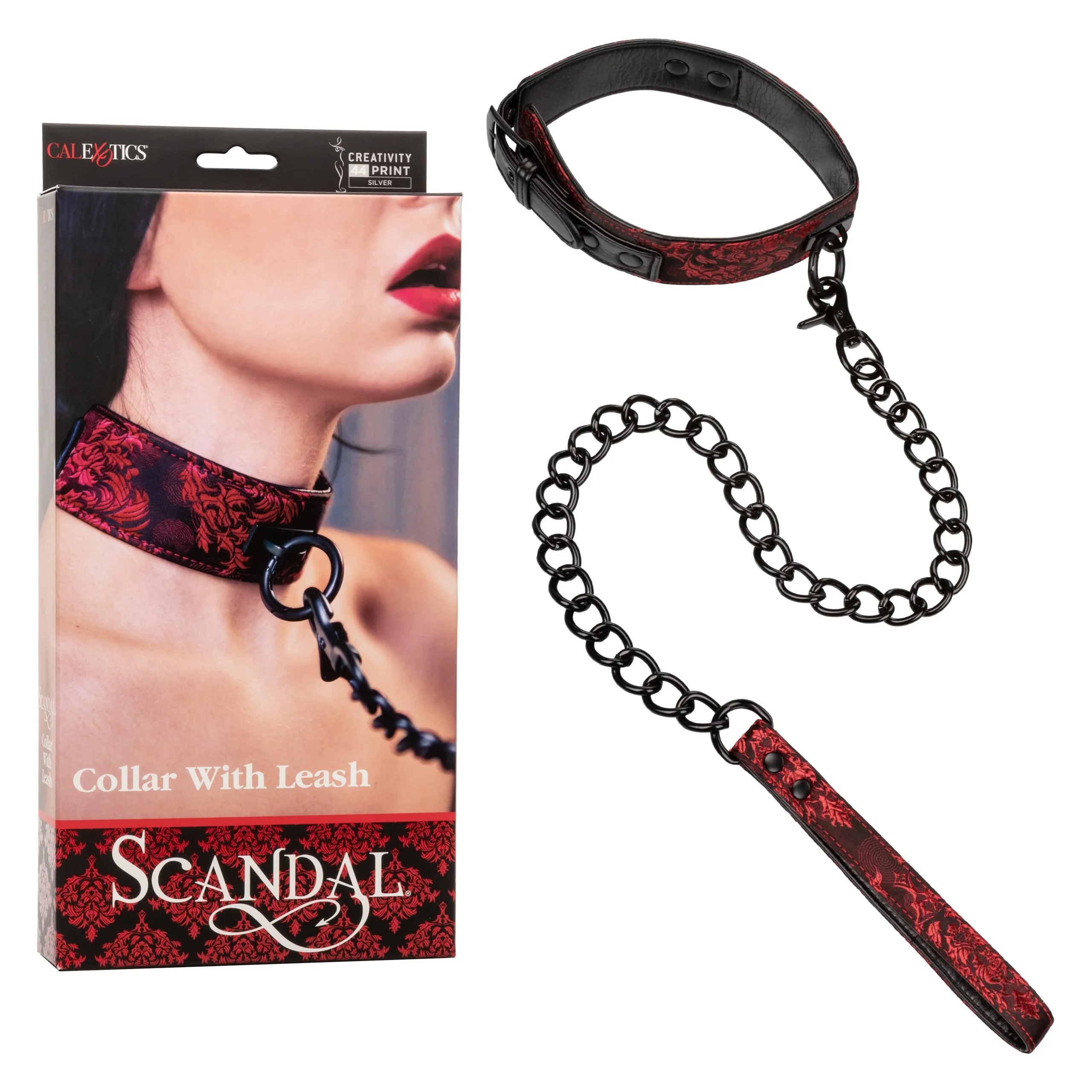 Scandal 项圈带牵引绳 束缚与恋物玩法