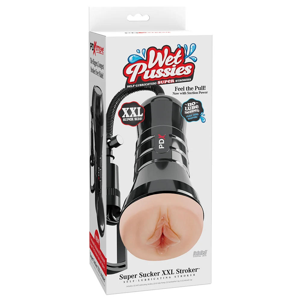 PDX Extreme Wet Pussies Super Sucker XXL Stroker