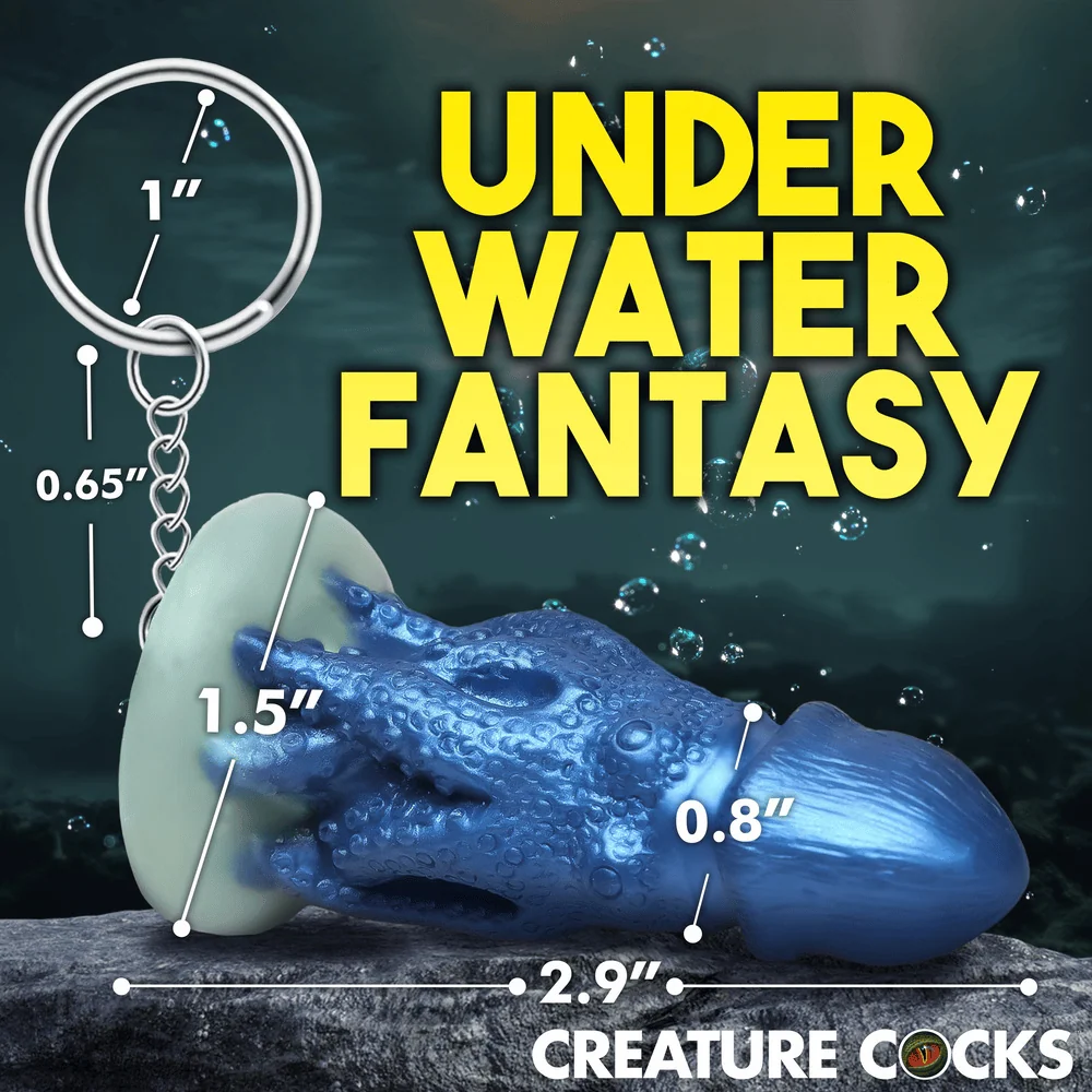 Creature Cocks Cocktopus Silicone Novelty Keychain for Bags and Keys