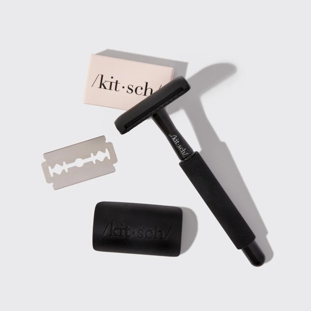 Kitsch Perfect Glide Double-Edged Safety Razor with 5 Blades