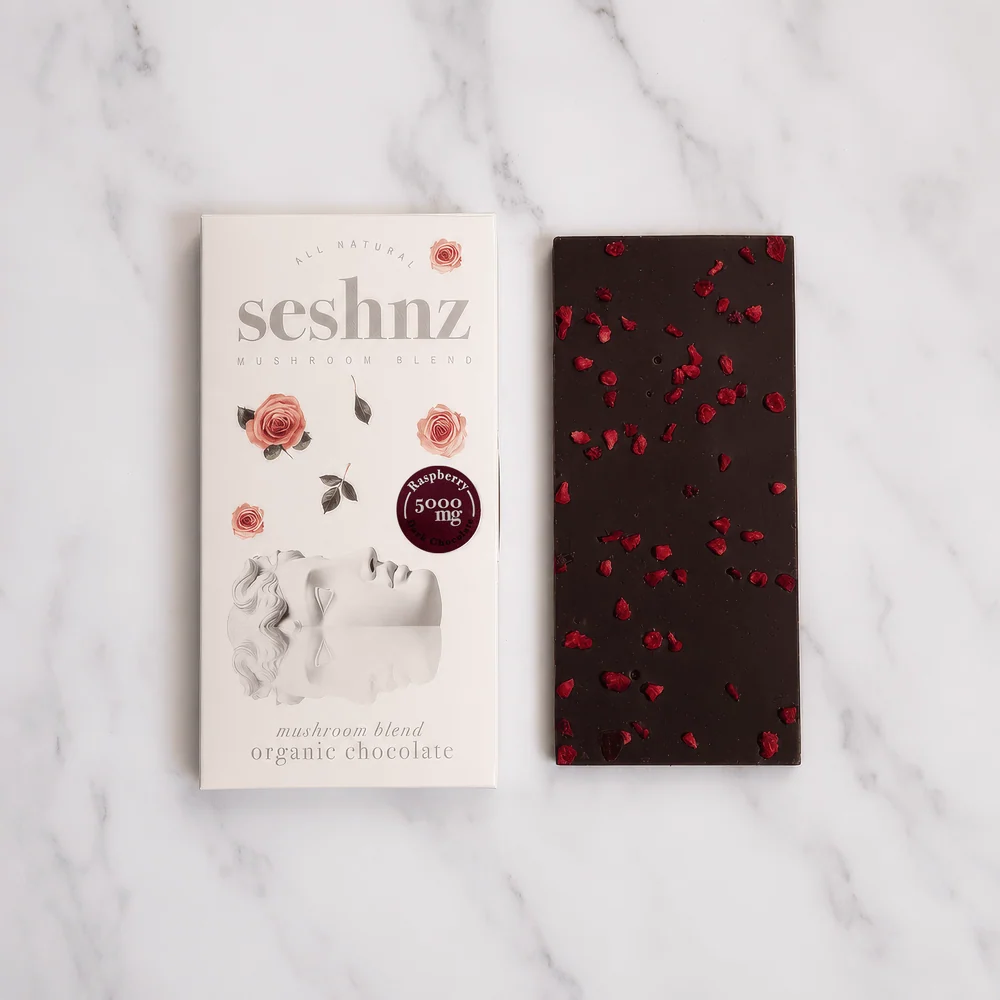 Seshnz Mushroom Blend Chocolate Bar 5000mg in Three Flavors