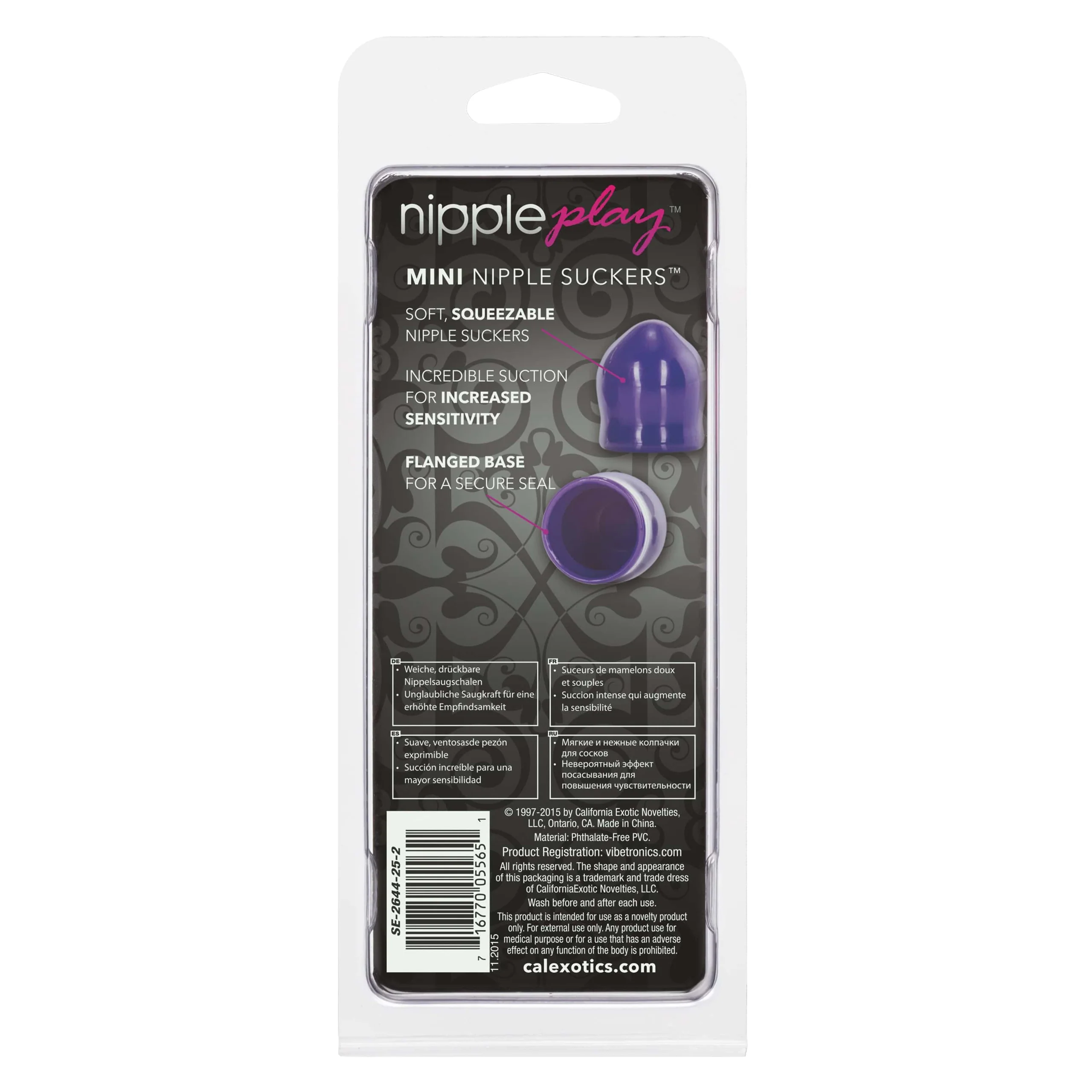 Nipple Play Mini Nipple Suckers in Soft Phthalate Free PVC
