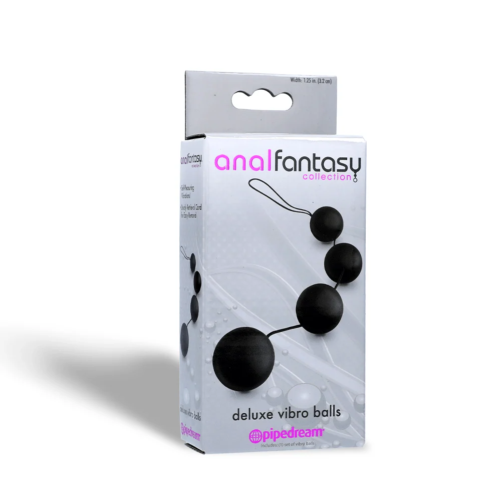 Anal Fantasy Collection豪华振动球，带取出拉绳