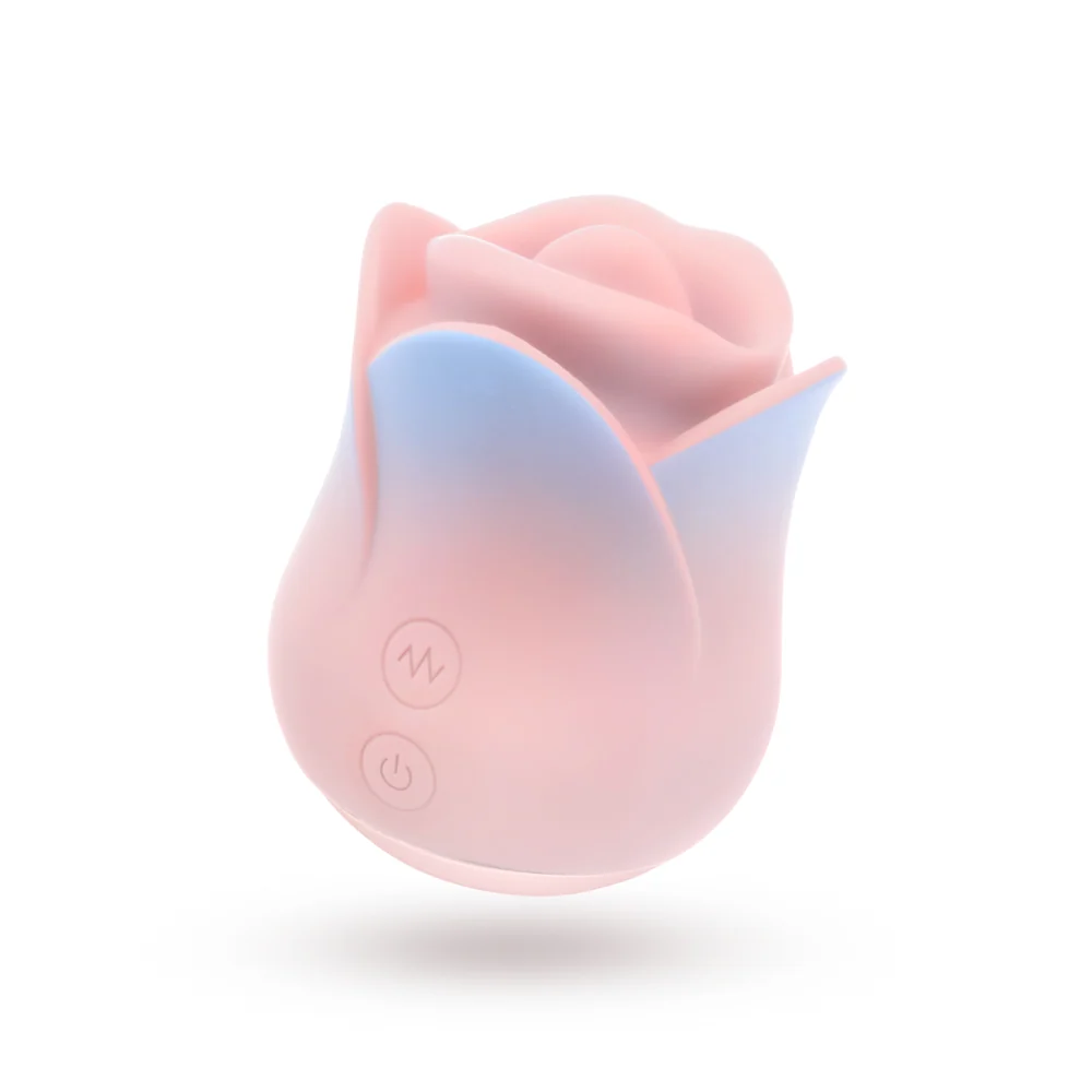 Blush Kissing Rose Tongue Clitoral Vibrator with 10 Modes