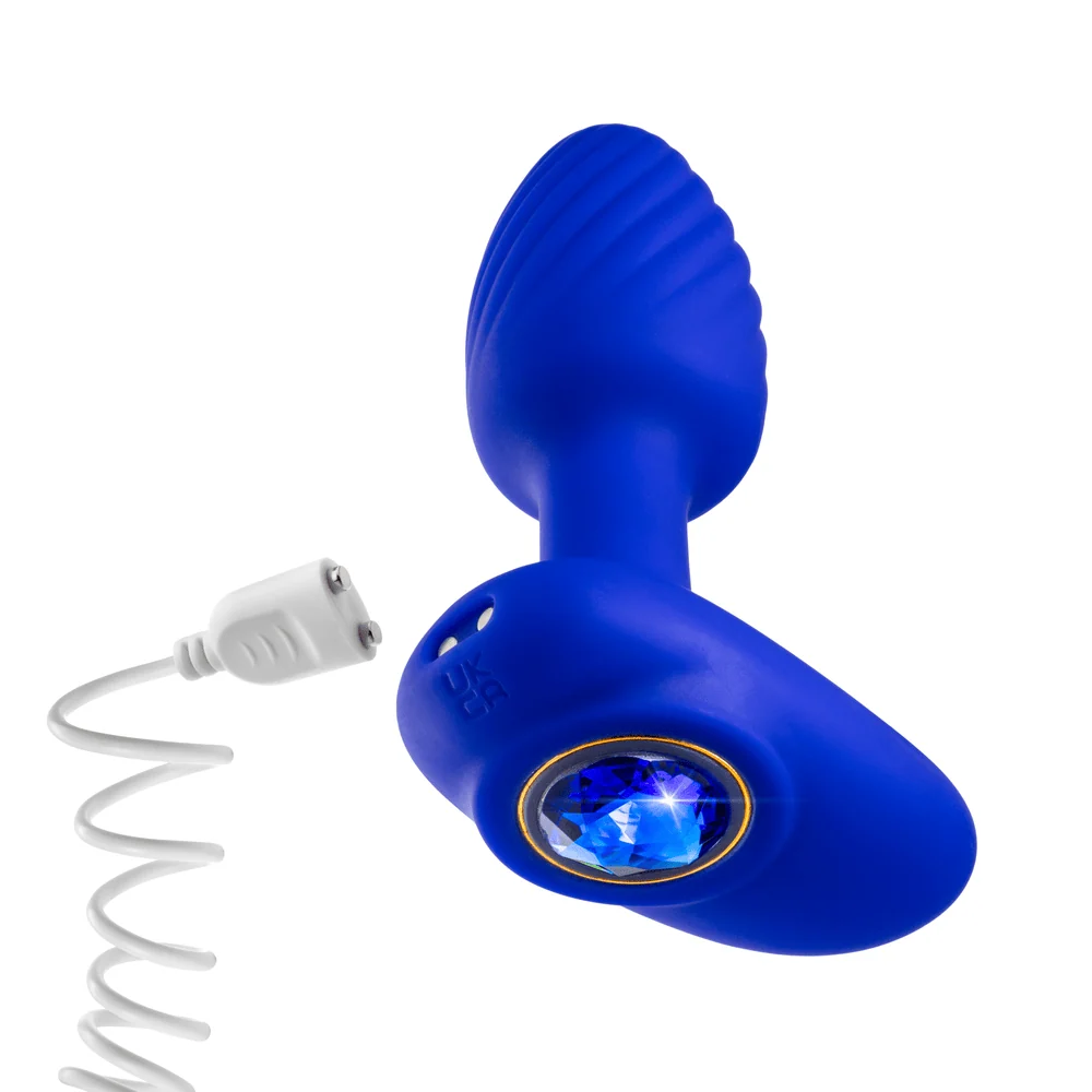 Blush Oh My Gem Mystery Sapphire Anal Plug with 7 Vibration Settings