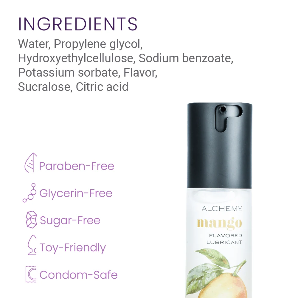 Alchemy Indulge Flavored Lubricant With Sugar-Free Water-Based Glide