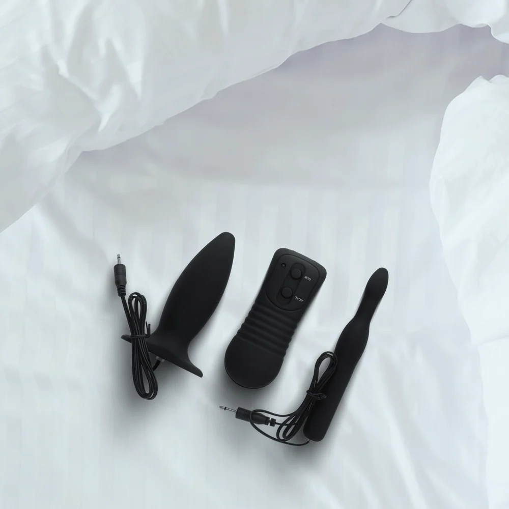 My First Anal Explorer Kit in Black with Dual 10 Function Vibration