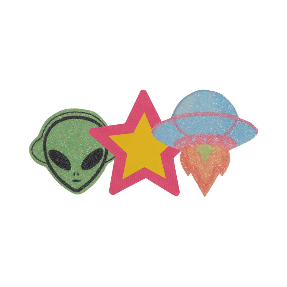 Kandi House Space Case Pasties 3pk Galactic Nipple Covers