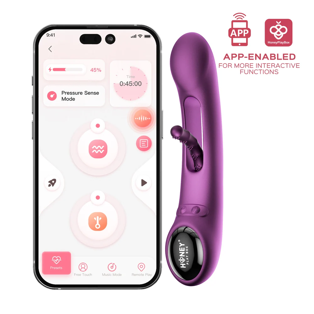 Honey Play Box Tempo App-Controlled G-Spot Vibrator with Kinky Finger