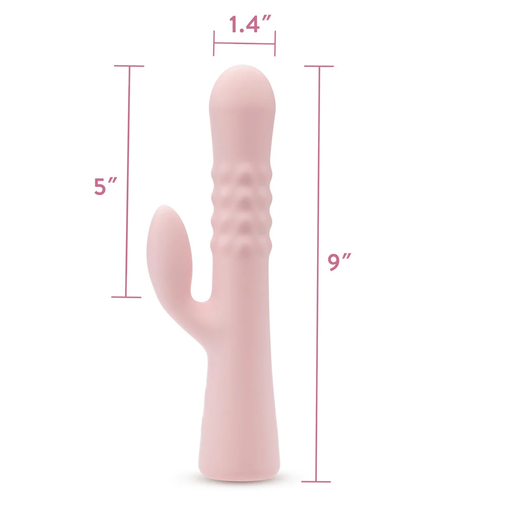 Blush Jaymie Pink Rabbit Vibrator with 10 G-Spot and Clitoral Settings