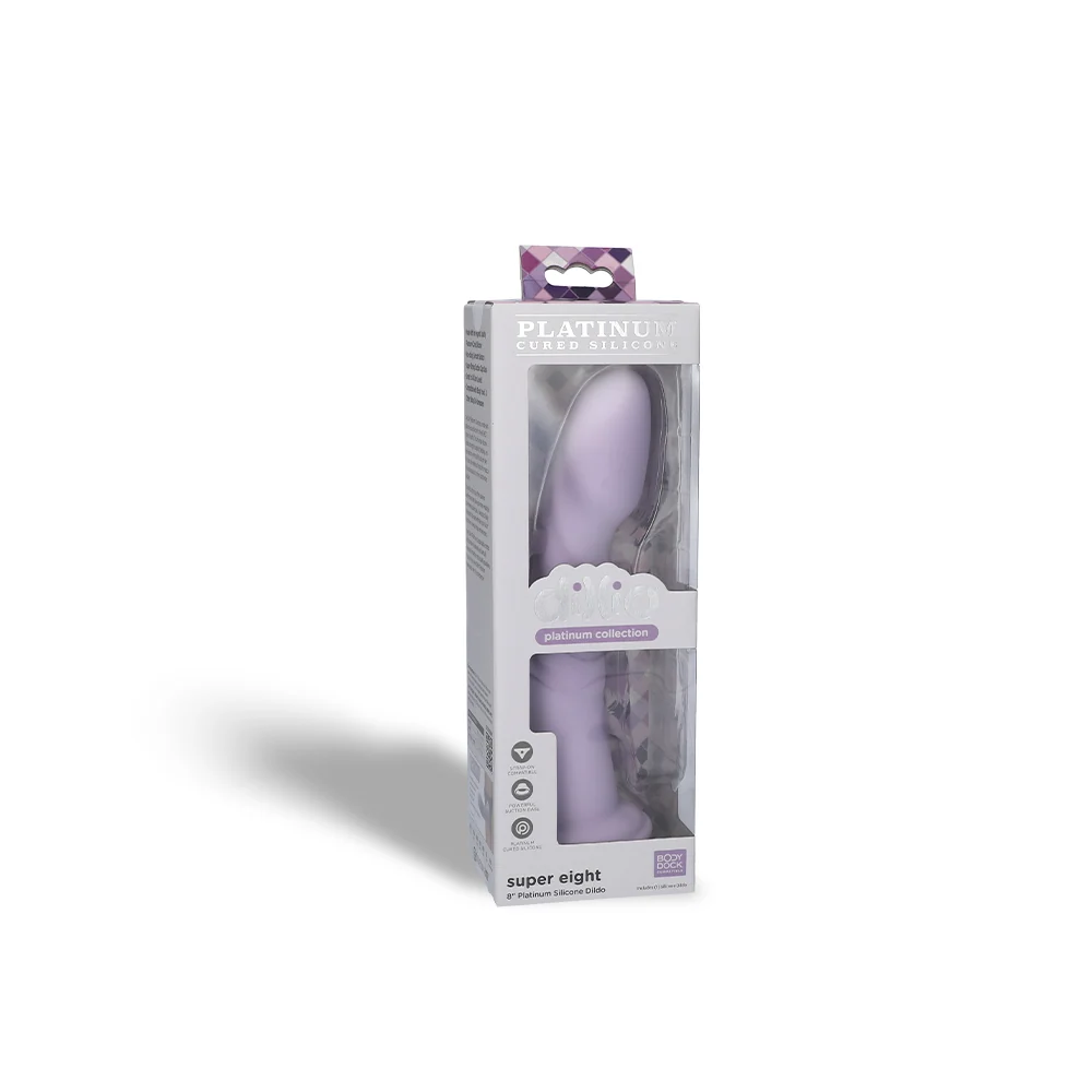 Dillio Platinum Super Eight Platinum-Cured Silicone Dildo