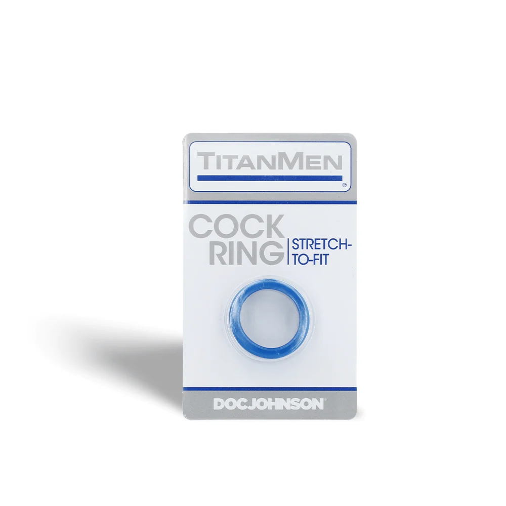 TitanMen Stretch-To-Fit Cock Ring in Body-Safe TPR