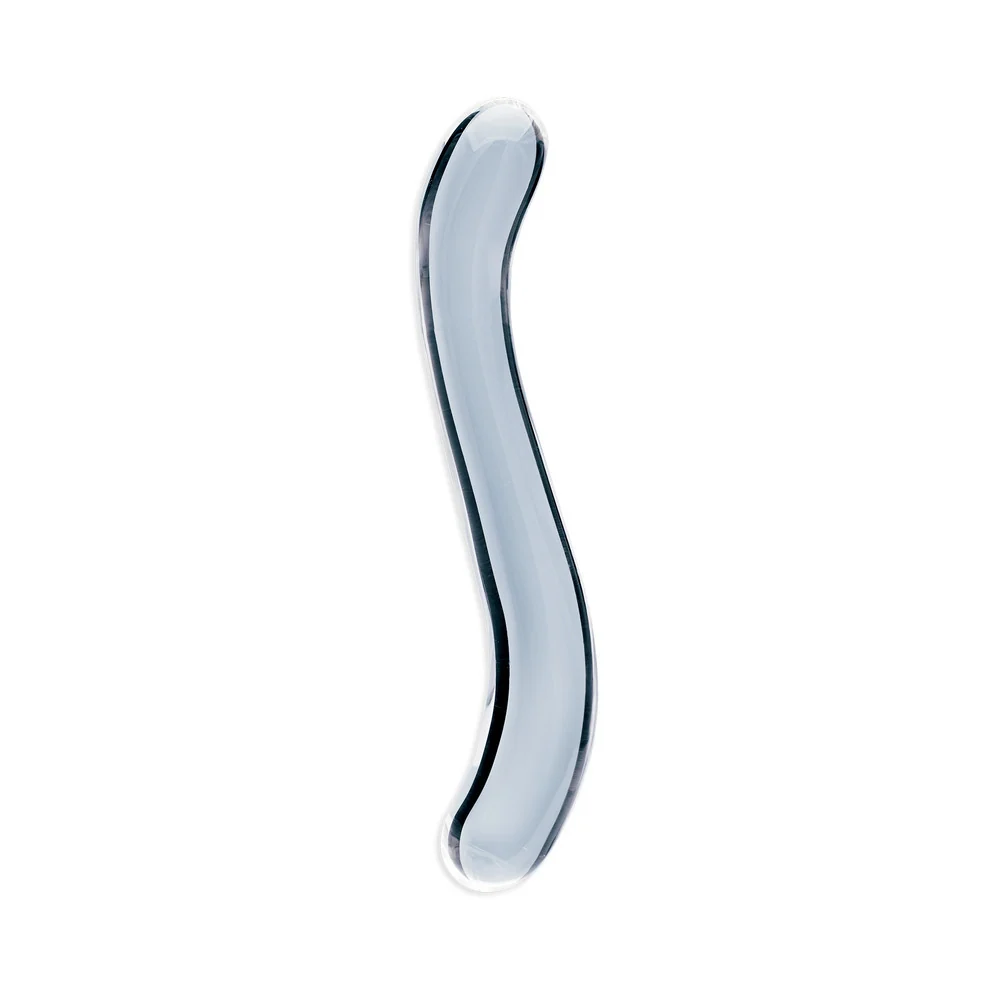 Clarity Celestial Curve 7.1-Inch Double-Ended Borosilicate Glass Dildo