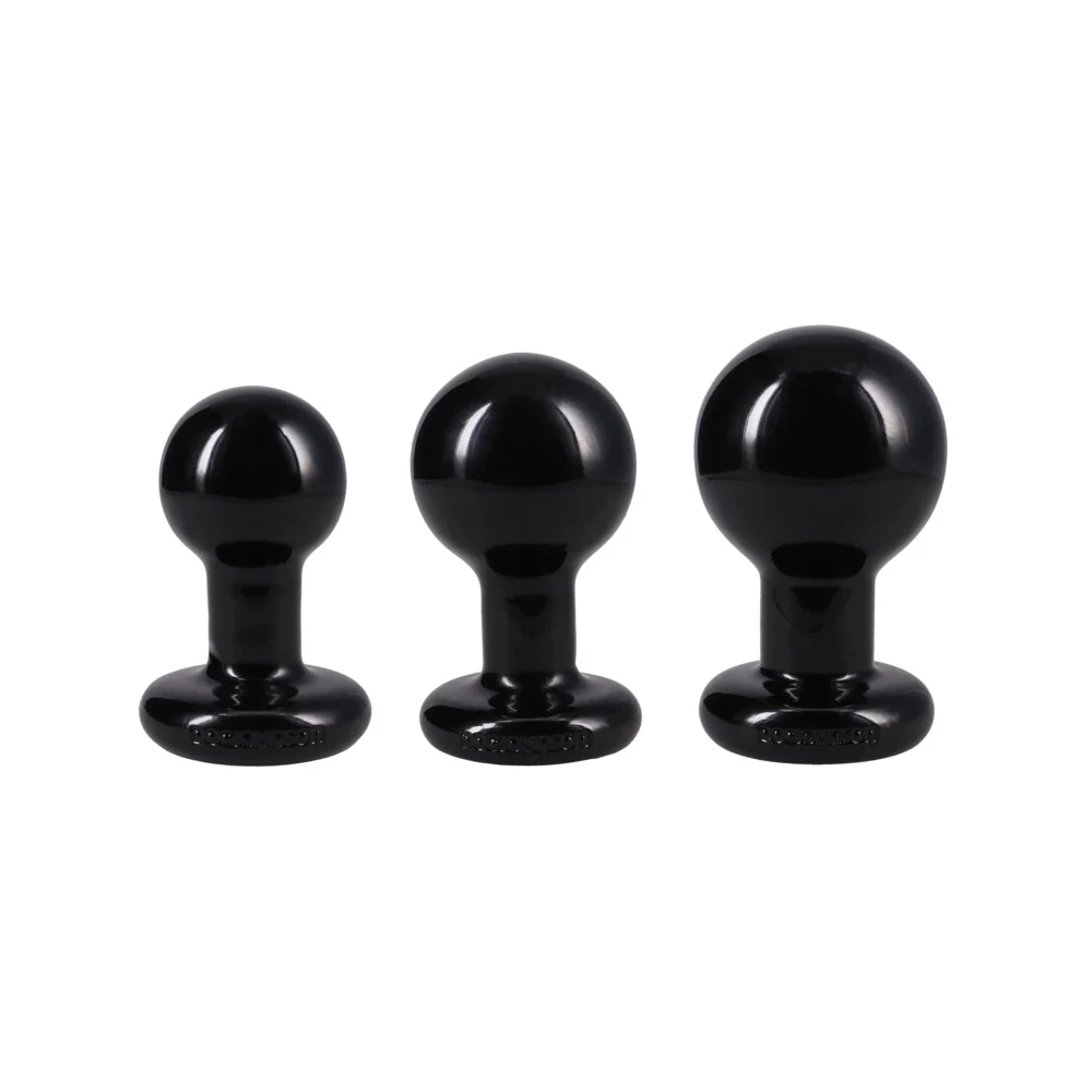 The Classic Round Butt Plug 3pc Anal Trainer Set
