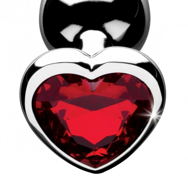 Booty Sparks Heart Gem Anal Plug in Lightweight Aluminum