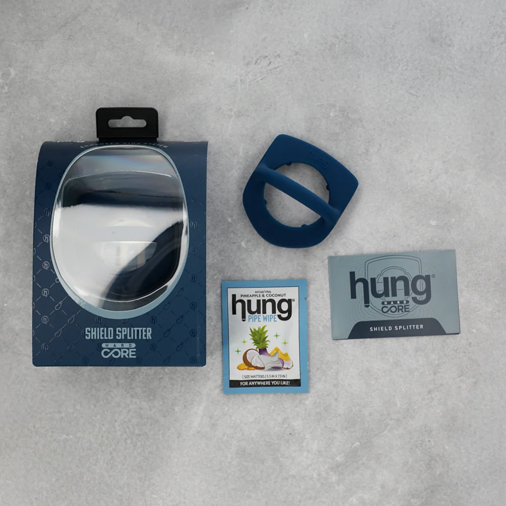 Hung Shield Splitter Liquid Silicone Cock Ring with Splitter