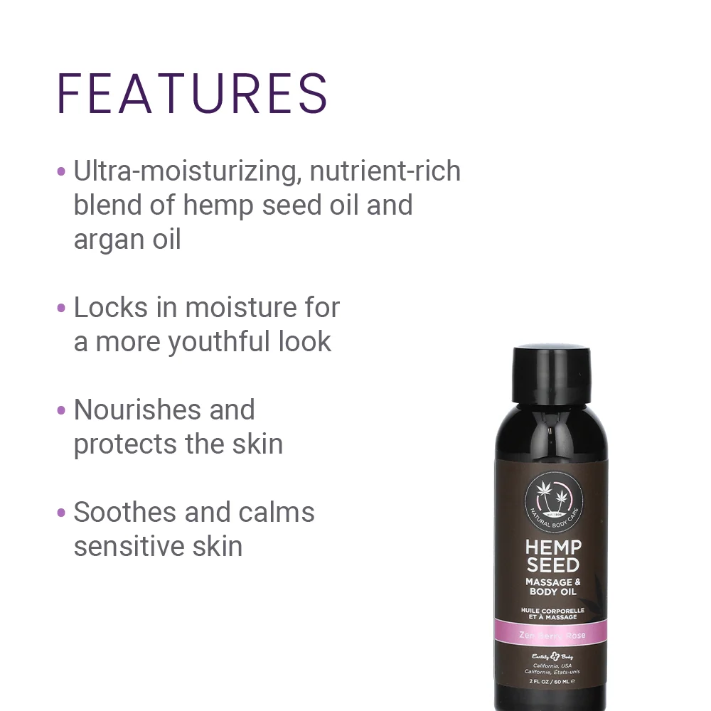 Earthly Body Hemp Seed Massage Oil