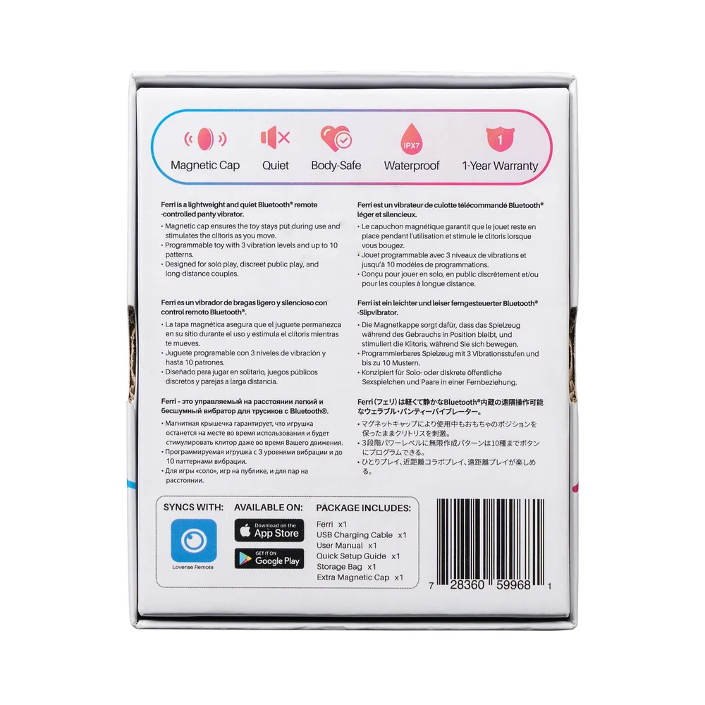 Lovense Ferri App-Controlled Panty Clitoral Vibrator