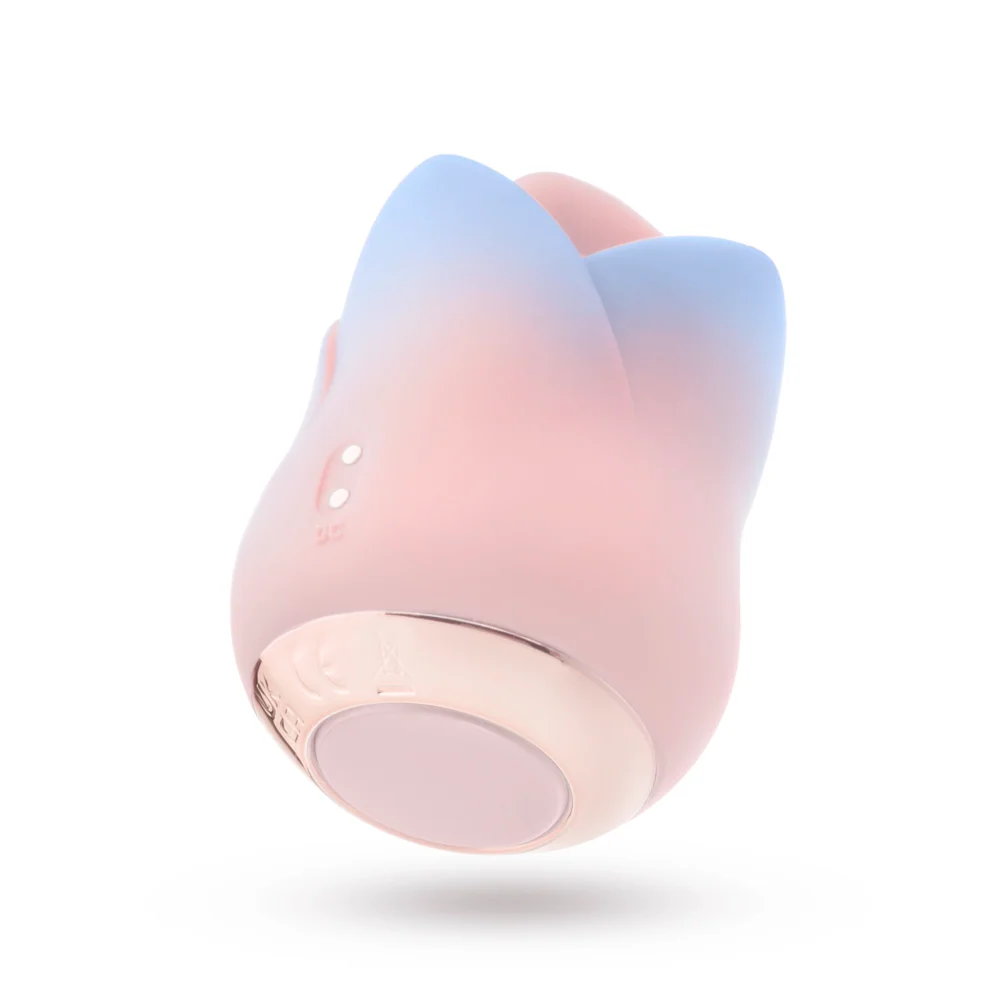 Blush Kissing Rose Tongue Clitoral Vibrator with 10 Modes