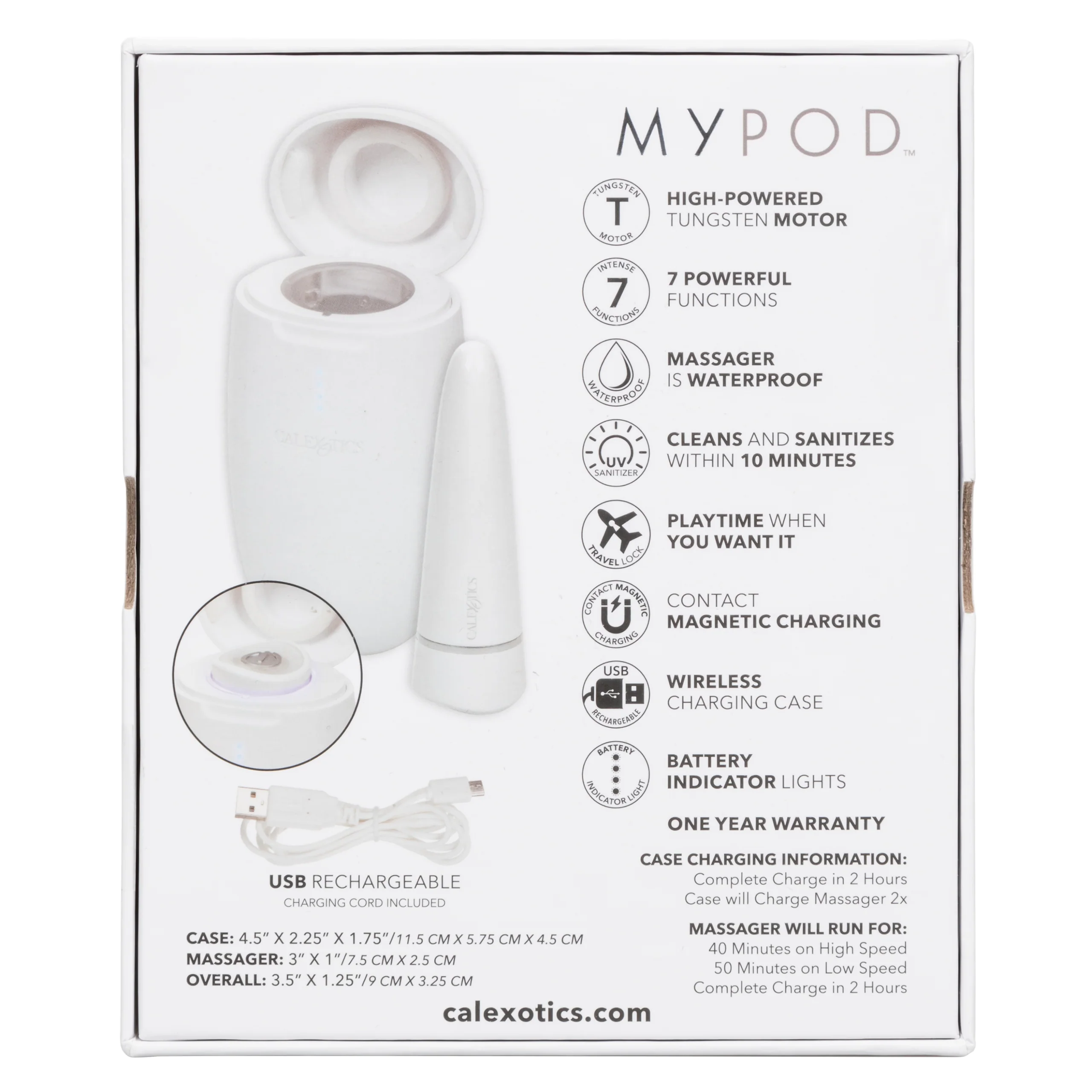 Cal Exotics My Pod 子弹按摩器（含 UV 充电盒）