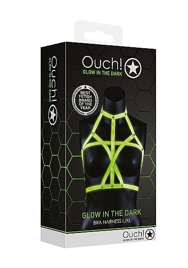 OUCH! Glow Bra Harness with Adjustable Fit and Glow Detail