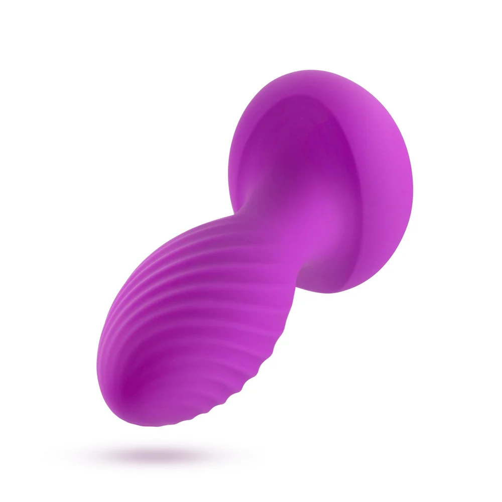 Blush Oh My Gem Charm Anal Plug with Glowing Amethyst Base
