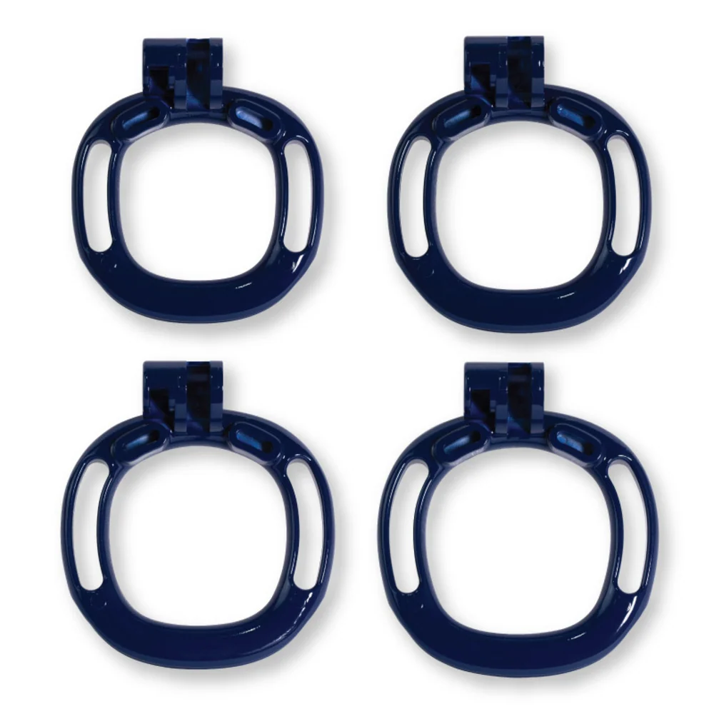 Kink Chastity Series Helix Blue Medium Cock Cage
