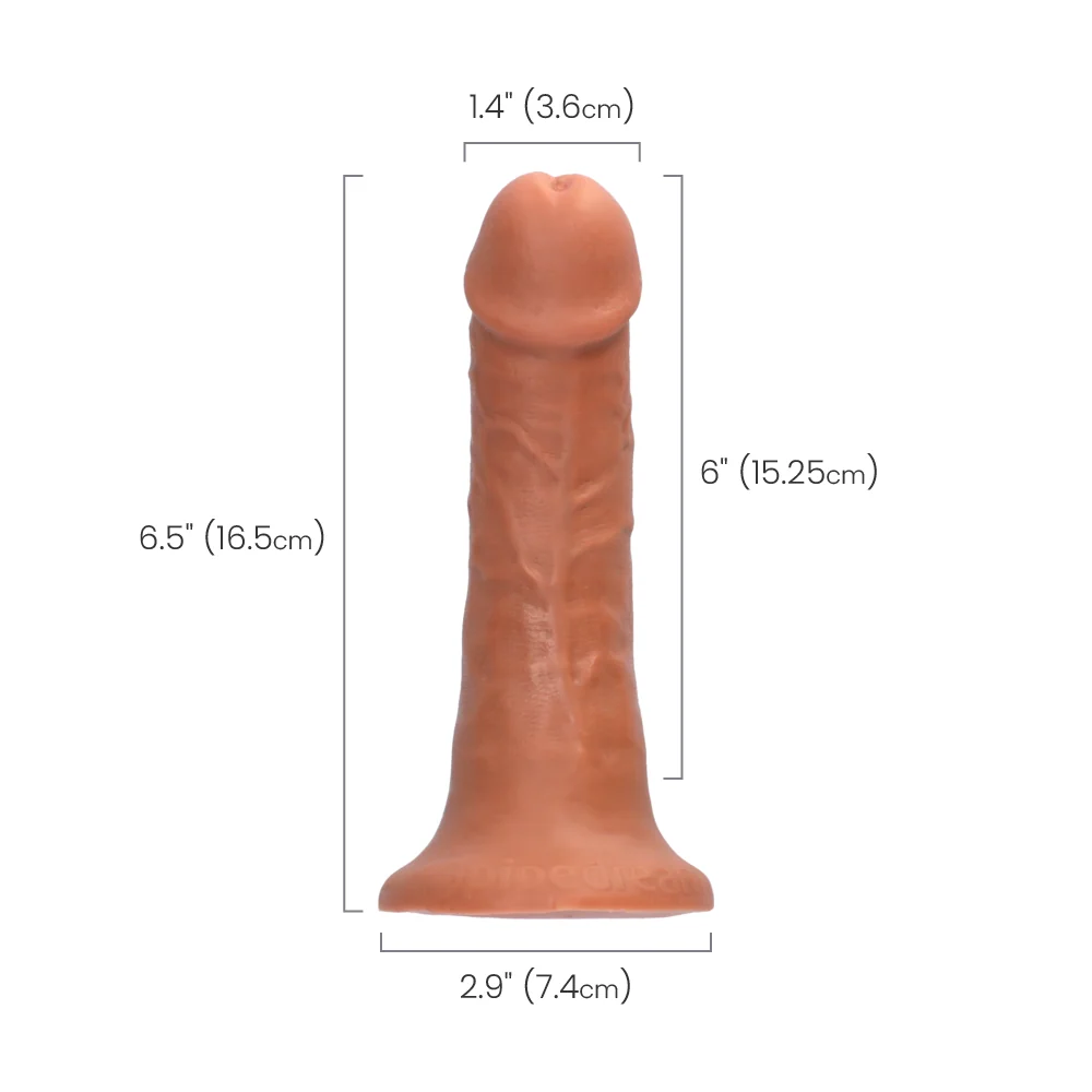 King Cock 6 Inch Realistic Dildo with Suction Cup Base