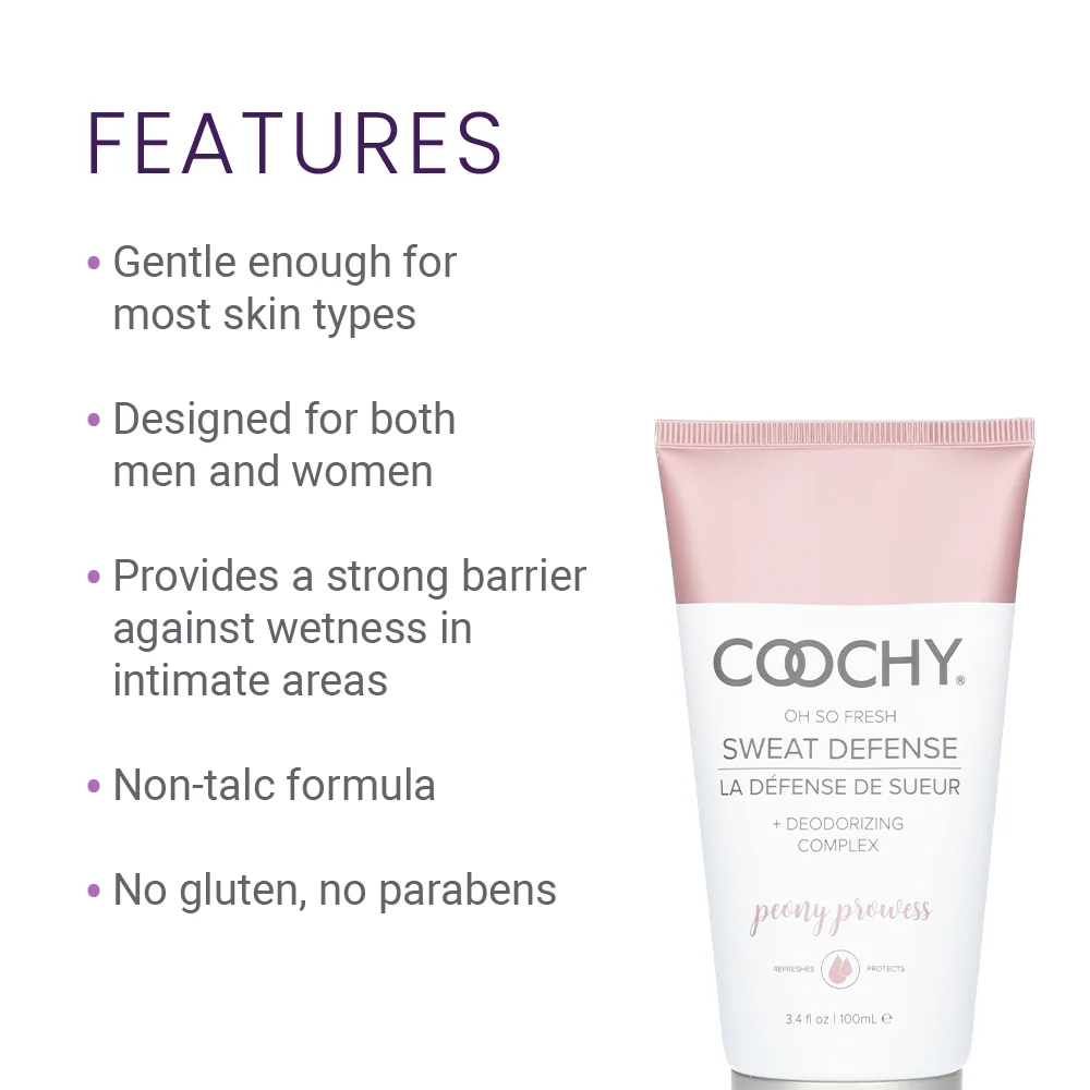 Coochy Sweat Defense Cream in Peony Prowess 3.4oz