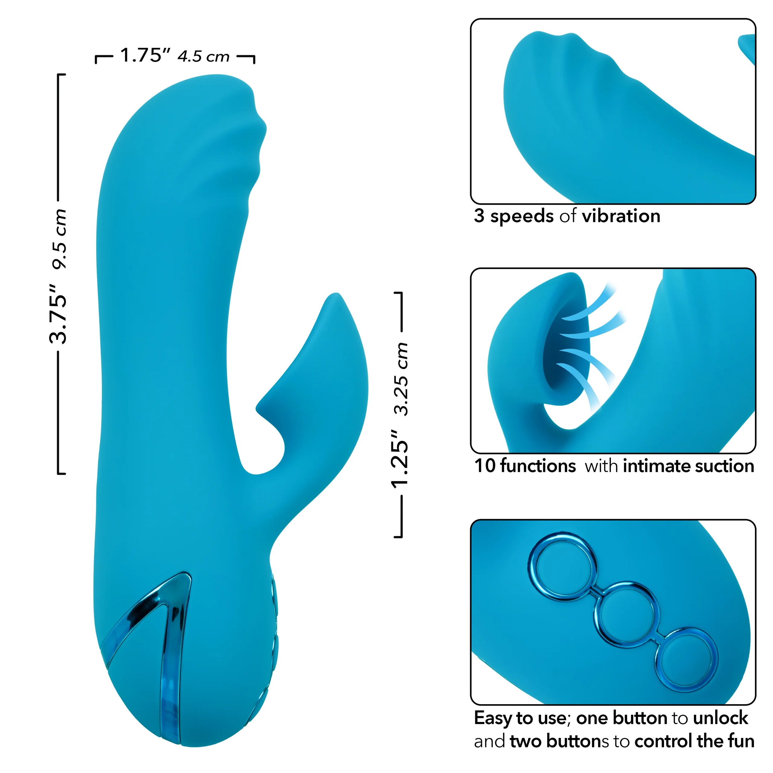 California Dreaming Sunset Beach Seducer Vibrator with Suction