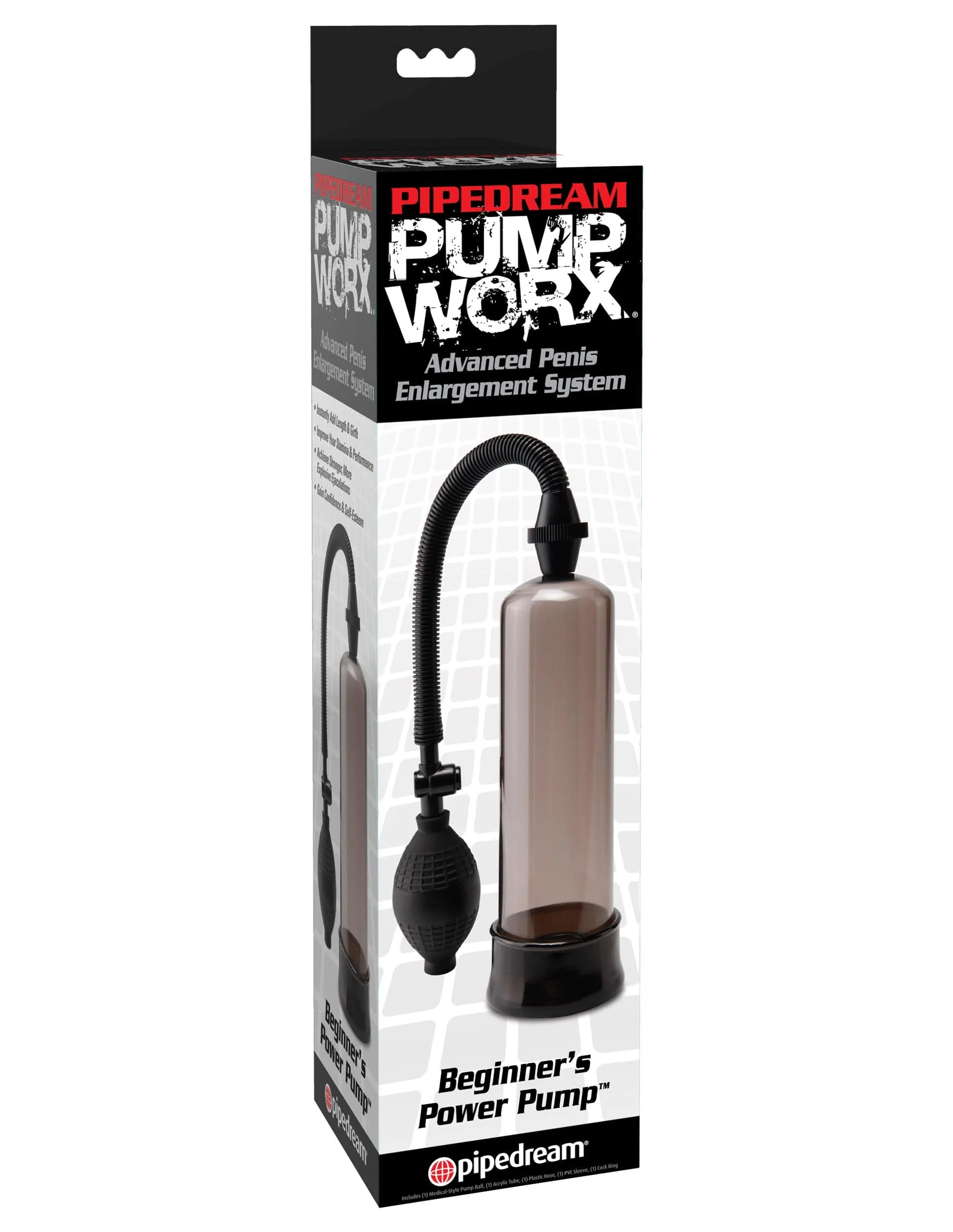 Pump Worx Beginner's Power Pump with Cylinder and Cock Ring