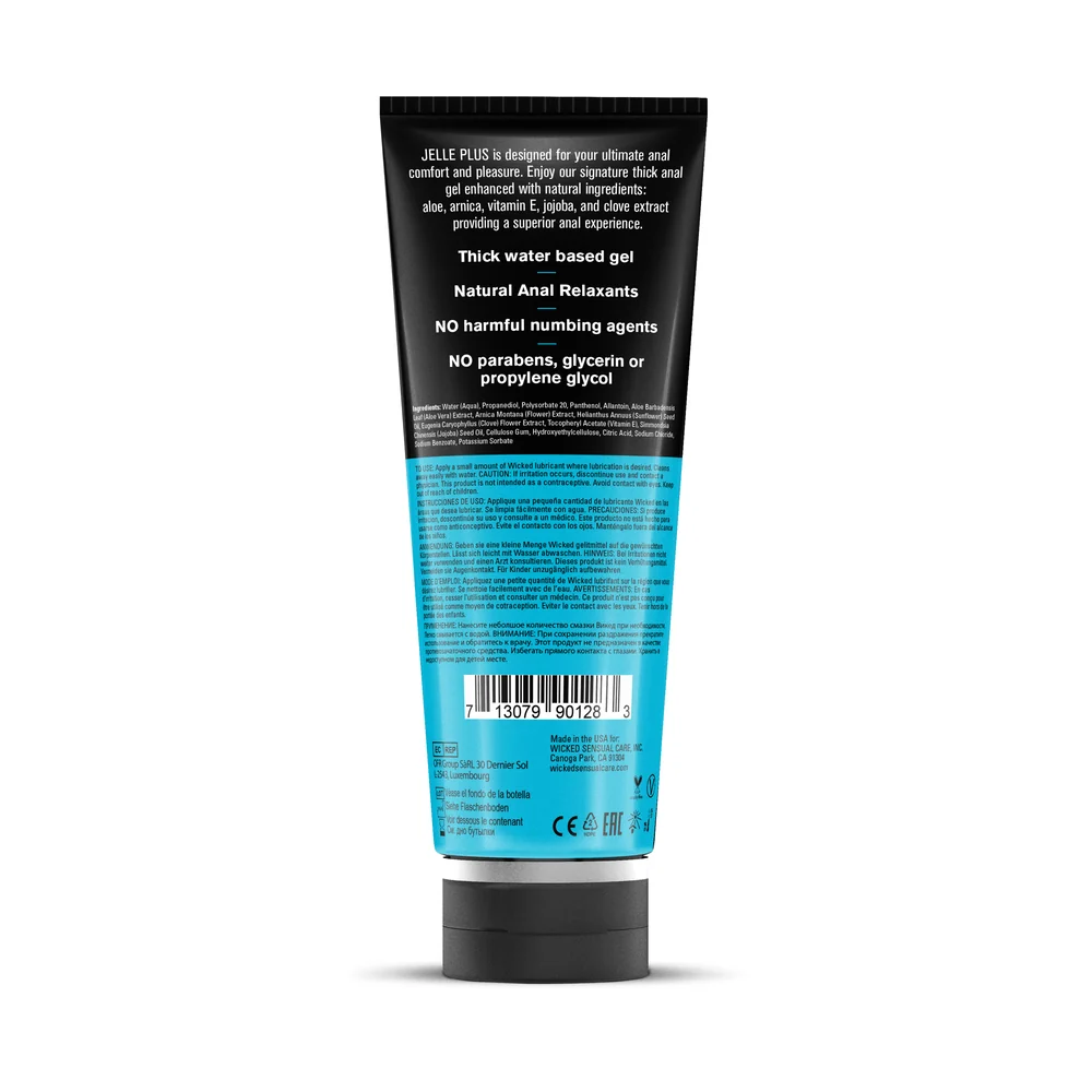 Wicked Jelle Plus Water-Based Personal Lubricant