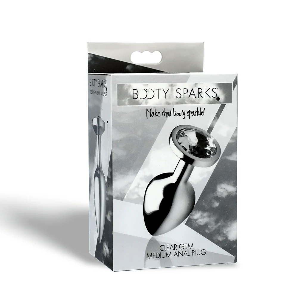 Booty Sparks Gem Anal Plug in Weighted Silvery Aluminum