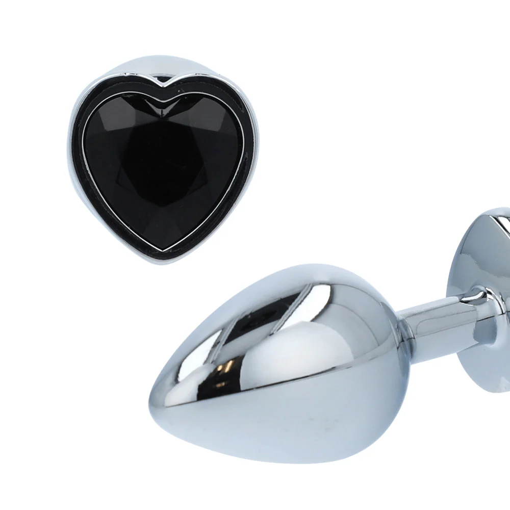 Booty Sparks Heart Gem Anal Plug in Lightweight Aluminum