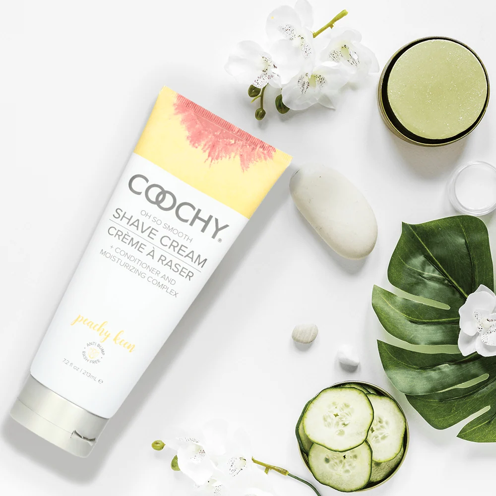 Coochy Shave Cream Peachy Keen with Georgia Peaches, Sugar Cane and Vanilla