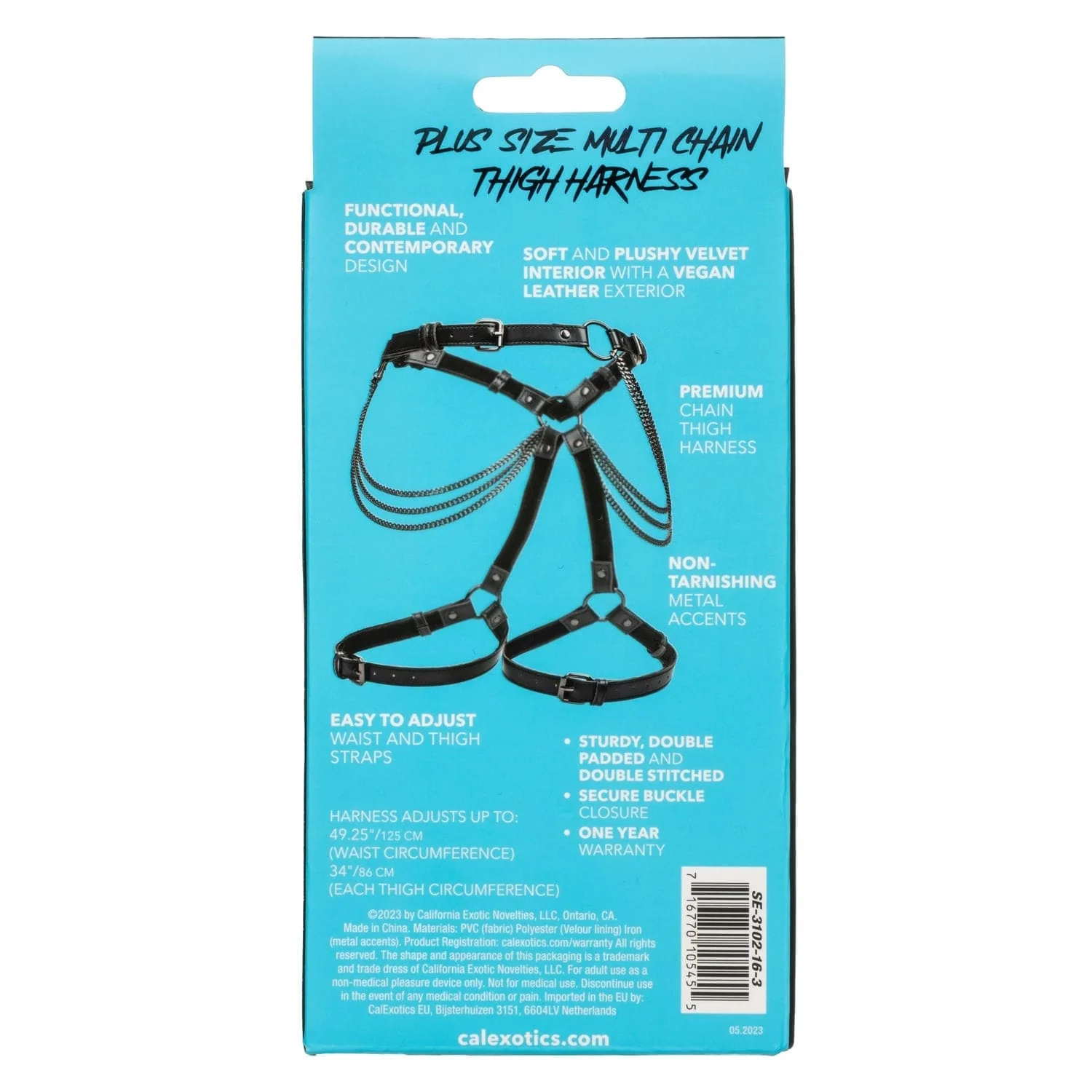 Euphoria Collection Multi Chain Plus Size Thigh Harness