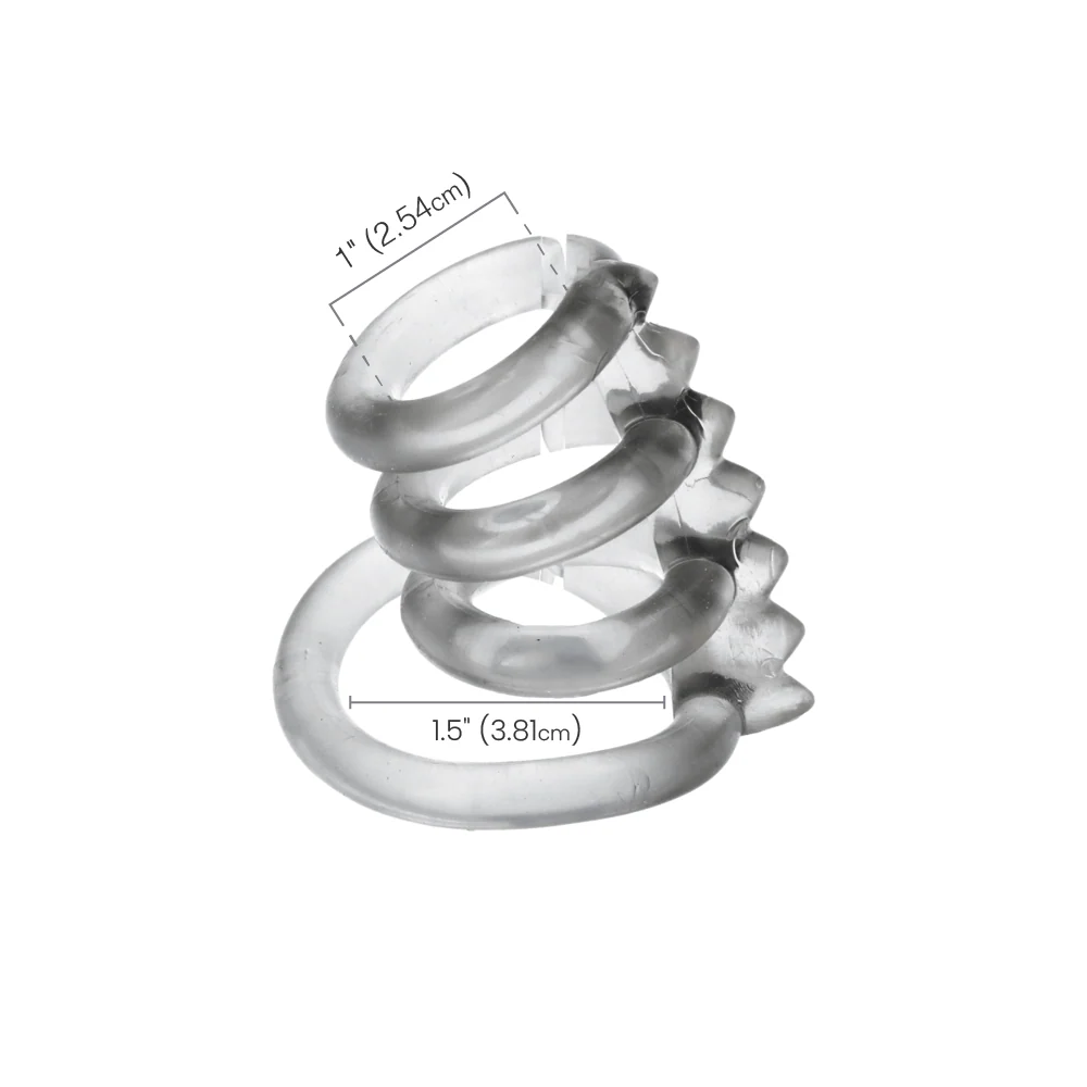 Dr. Joel Kaplan® Support Master® Triple Smooth Cock Rings and Sleeves