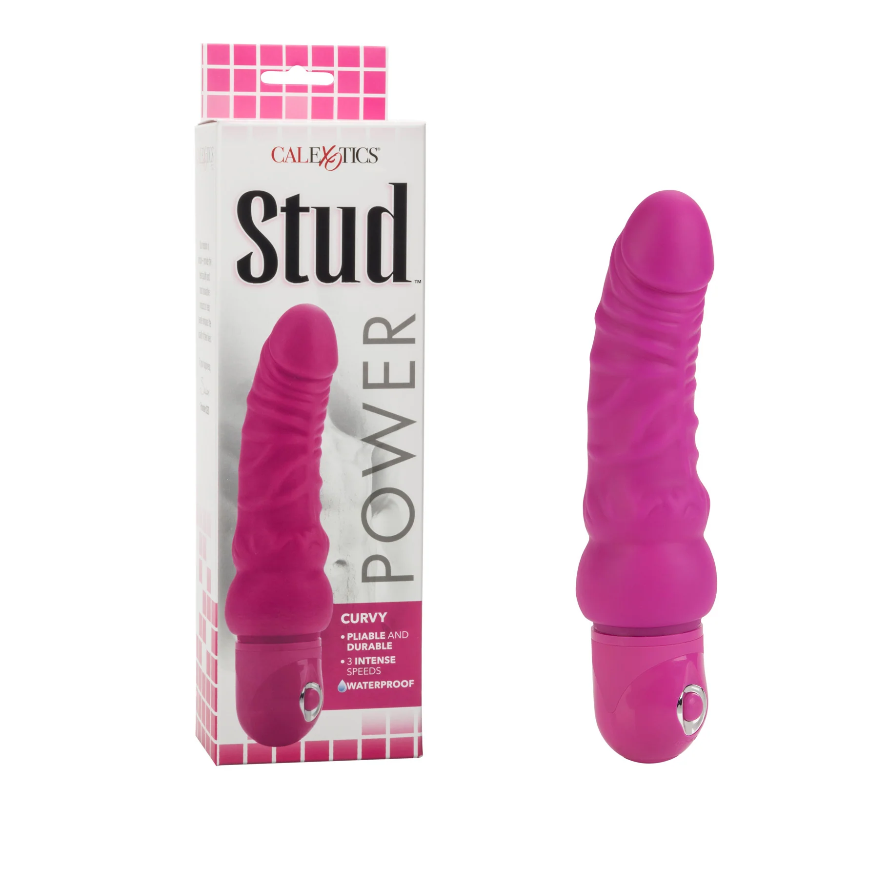 Power Studs Curvy Vibrating Dildo With G-Spot Curve