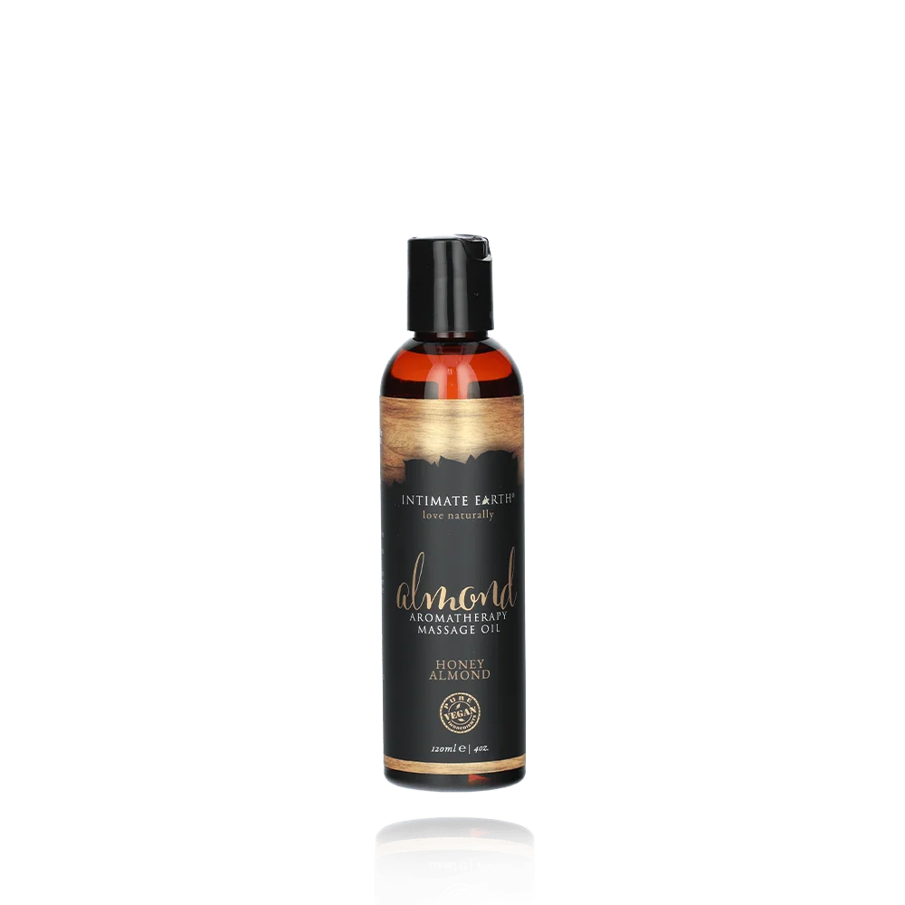 Intimate Earth Massage Oil in Fresh Cut Grass Scent