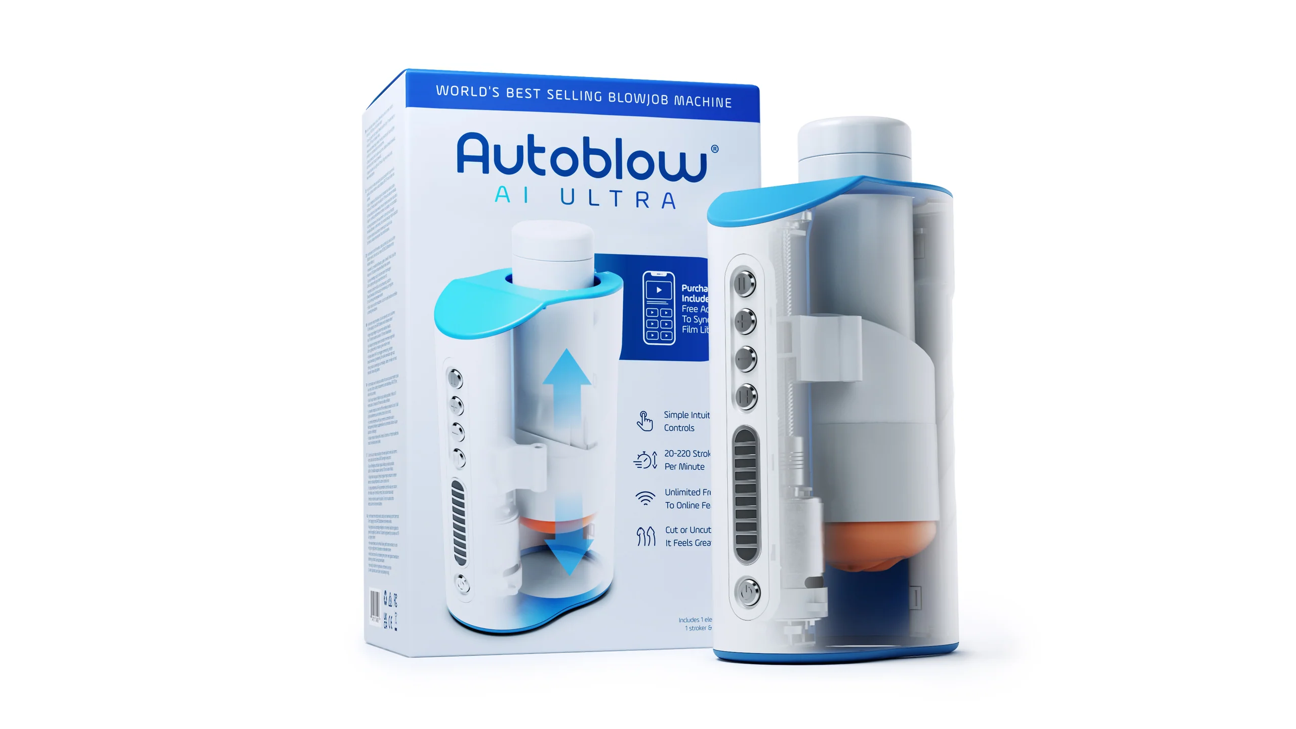 Autoblow A.I. Ultra Full-Shaft Gripping Stroker with Video Sync