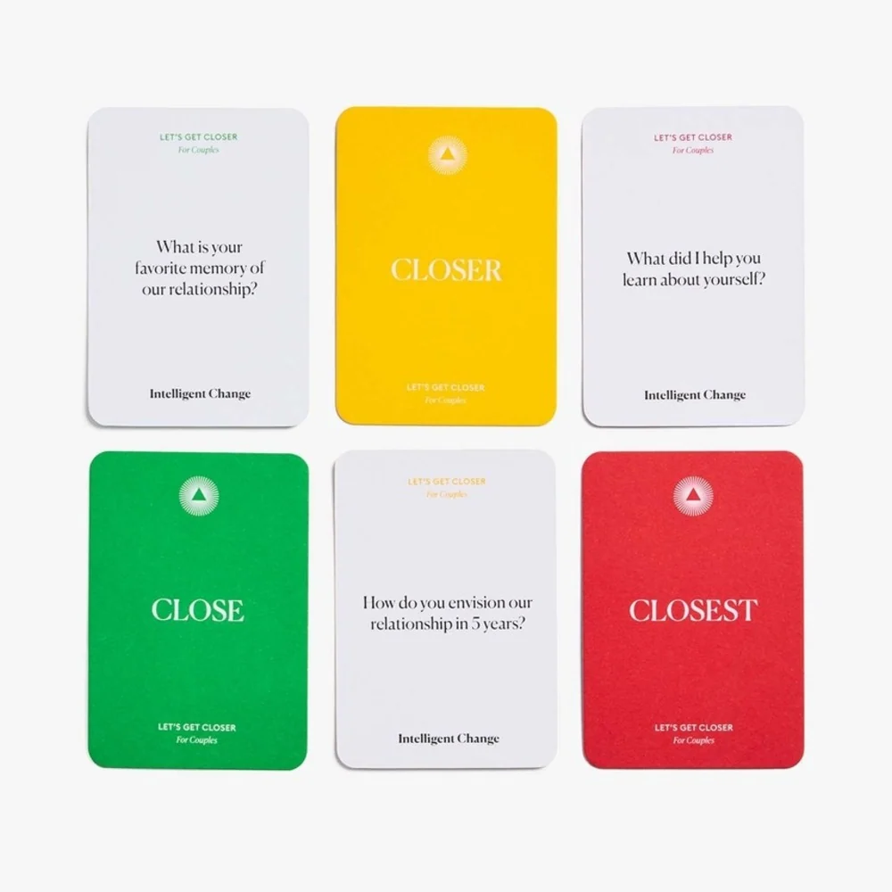 Intelligent Change Get Closer Couples Edition Question Card Game