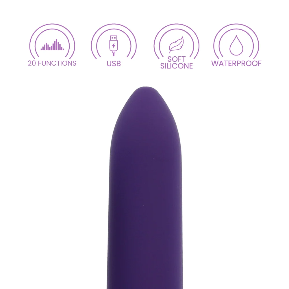 Sensuelle Point Bullet Vibrator with 20 Vibration Settings